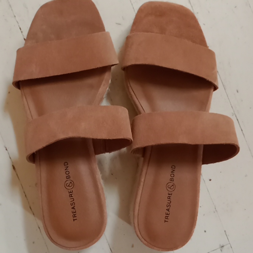 Treasure & Bond Wedge Slip-on Sandals